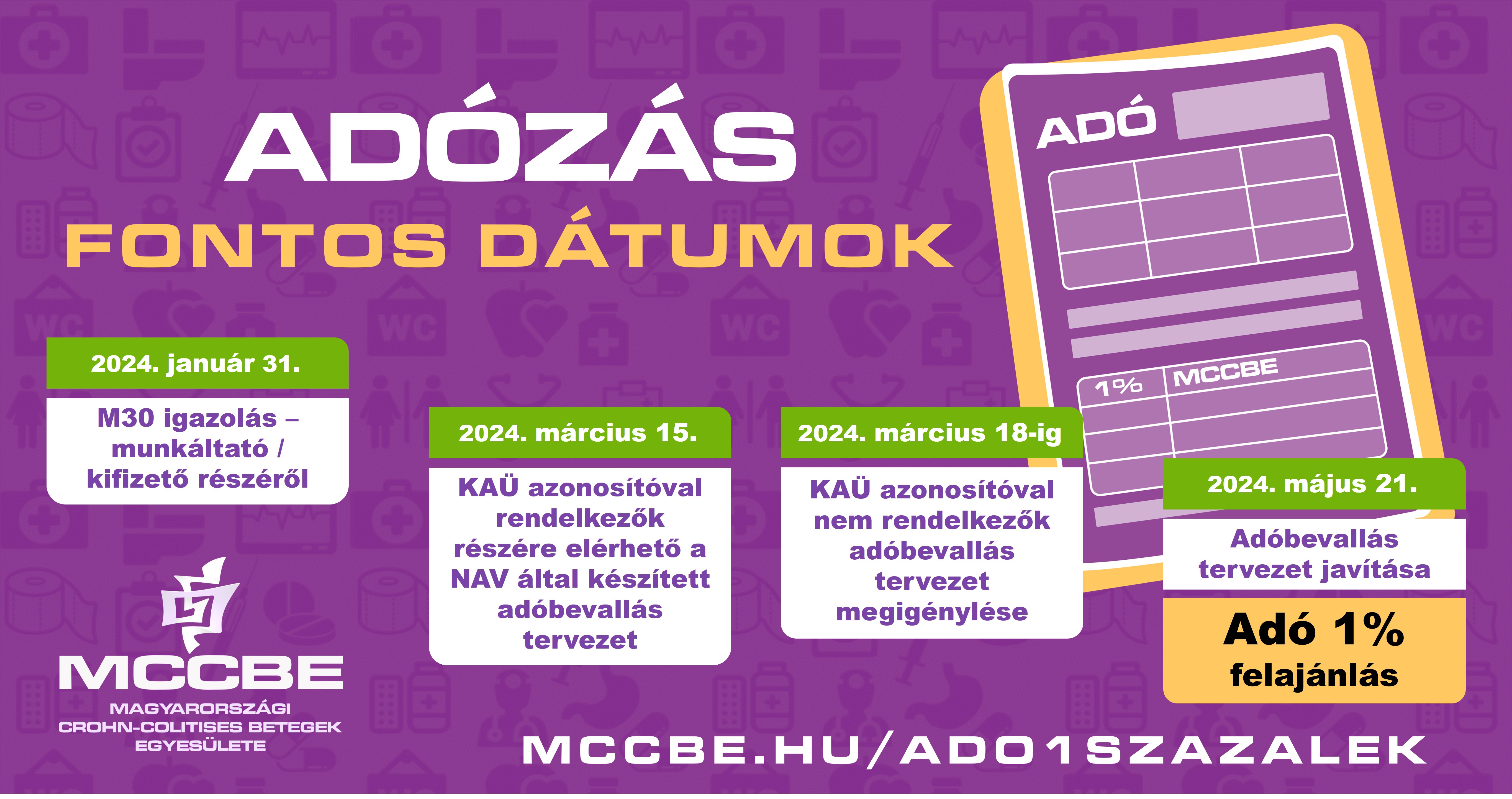Adózás - Fontos dátumok 2024