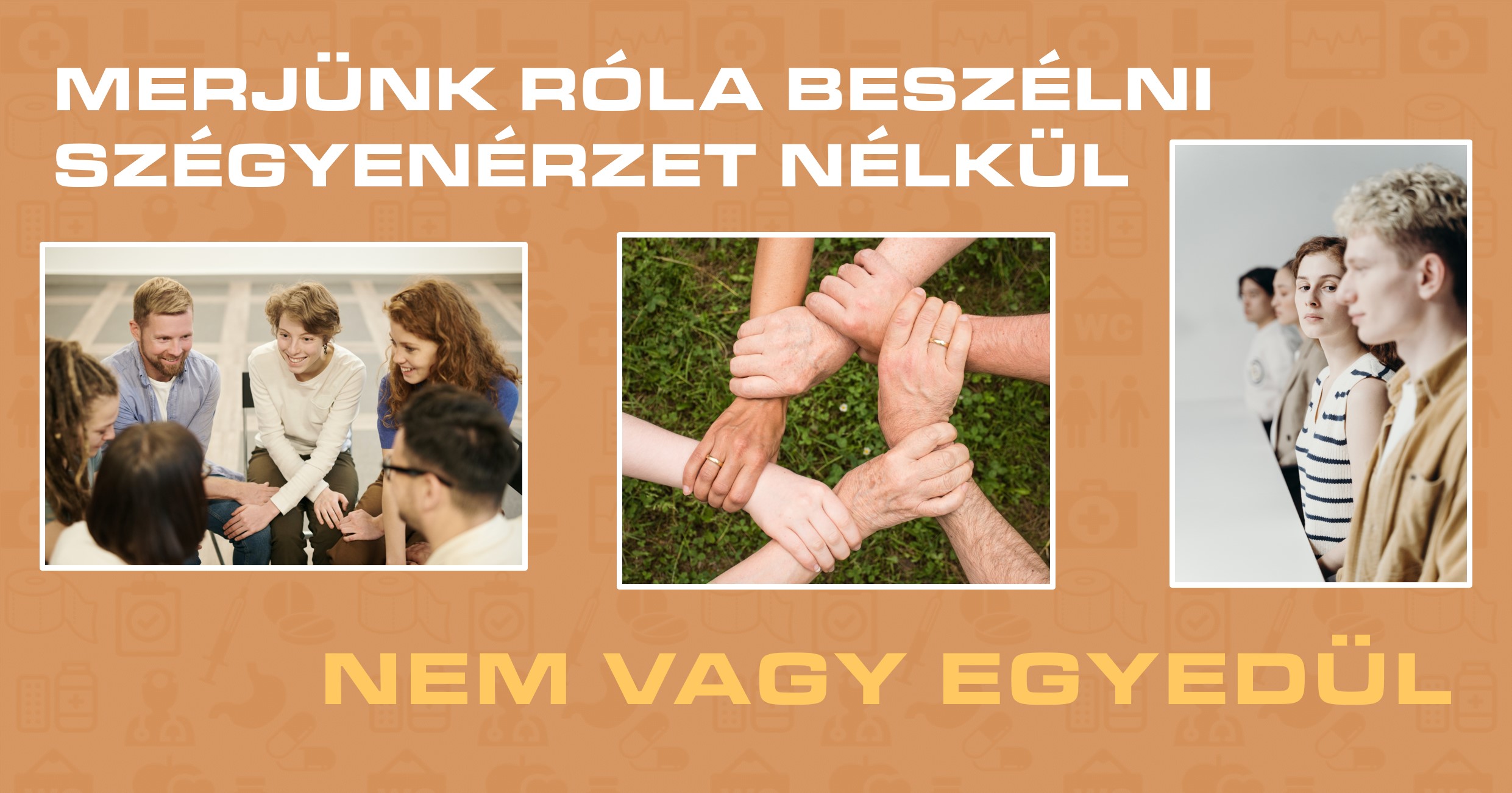 "Merjünk róla beszélni szégyenérzet nélkül" - online beszélgetés sorozat